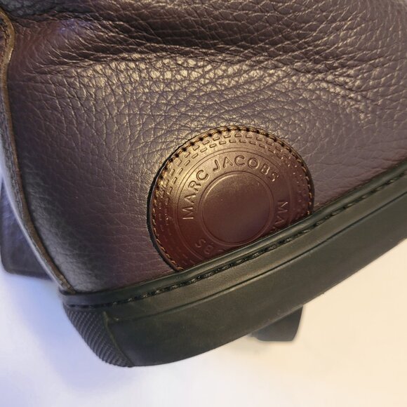 Marc Jacobs *RARE* Plum Leather High Top Sneakers - Picture 4 of 14